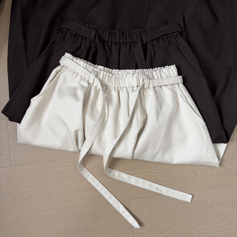 2026 Autumn Elastic Waist Lace-Up Curved Midi Skirt Old Money Lazy Style Lyocell Women - Image 2