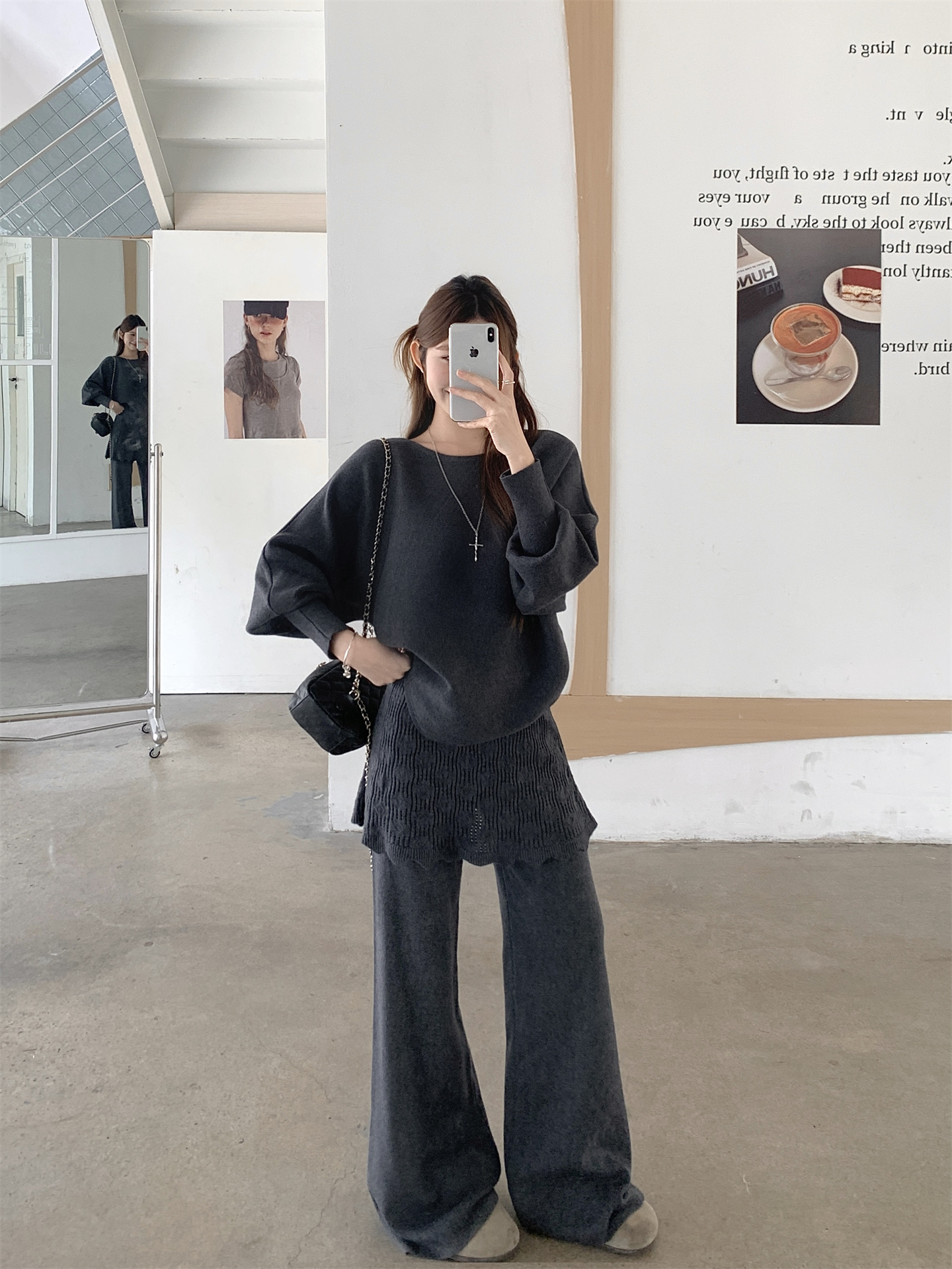 Sweet Knit Two-Piece Set with Faux Layered Pants - Style 6f5500 - Image 4